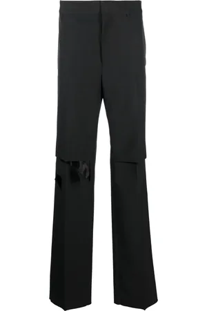 Givenchy Pantalon en laine à effet usé