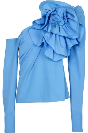 Balmain Blouse asymétrique à volants