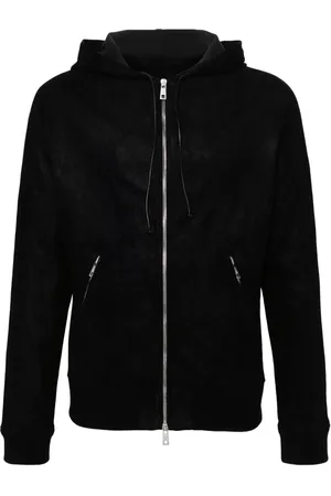 GIORGIO BRATO Veste en daim à capuche