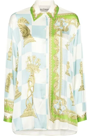 ALÉMAIS Chemise Checkmate en soie