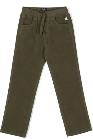 Il gufo Pantalon en velours côtelé à lien de resserrage
