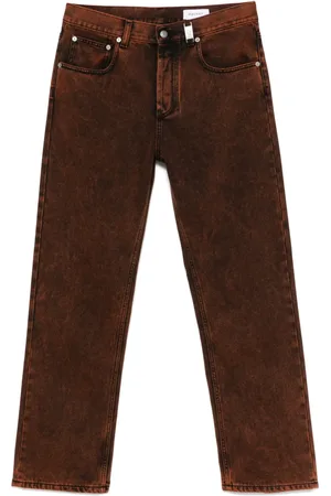 Alexander McQueen Jean à coupe droite