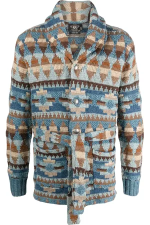 Ralph Lauren Cardigan Ranch à motif en intarsia