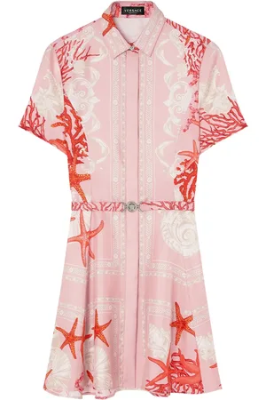 VERSACE Robe-chemise Barocco Sea en soie
