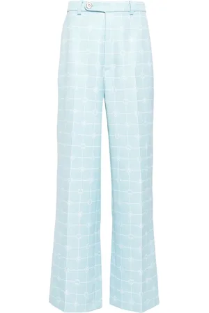 Casablanca Pantalon ample à logo en jacquard