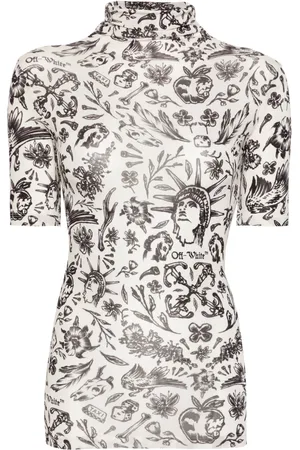 OFF-WHITE Blouse Tattoo en tulle