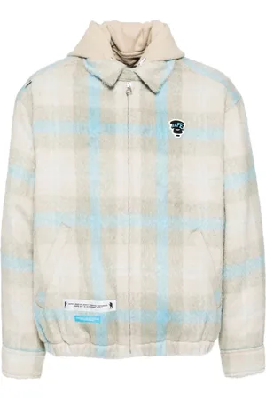 A Bathing Ape Veste à capuche en fourrure artificielle