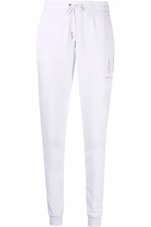 Armani Exchange Pantalon de jogging à logo strassé