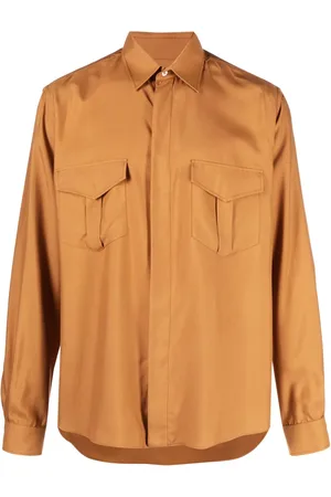Bally Chemise en soie à col pointu