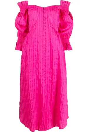 Cult Gaia Robe en coton à épaule dénudées