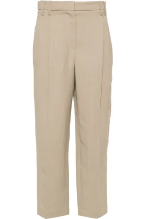 Brunello Cucinelli Pantalon fuselé à coupe courte