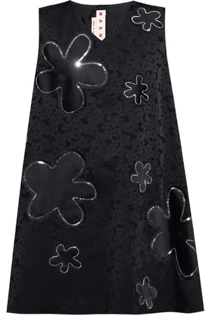 Marni Robe courte à fleurs en jacquard