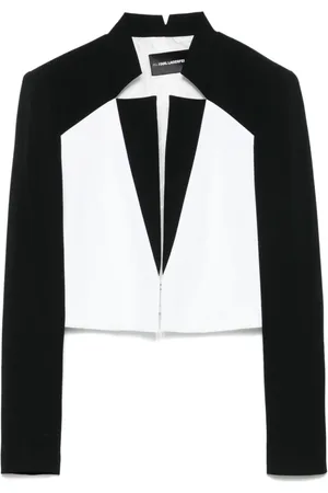 Karl Lagerfeld Blazer à coupe crop