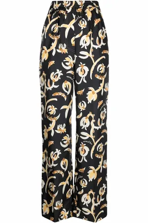 Nanushka Pantalon fleuri à taille élastiquée