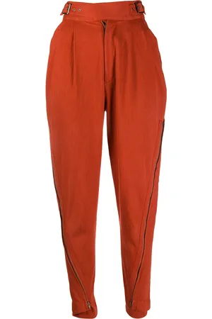 Issey Miyake Pantalon ample à taille haute