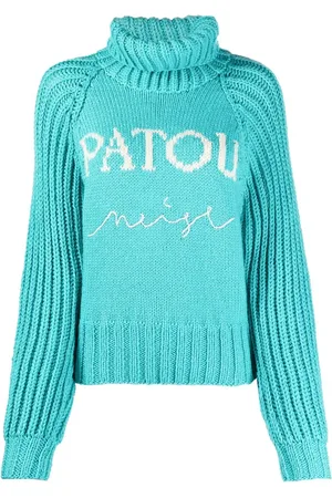 Patou Pull à logo en intarsia