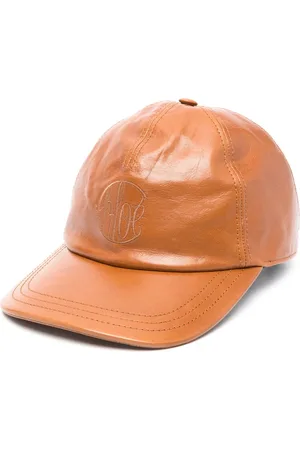 Chloé Casquette en cuir à logo brodé