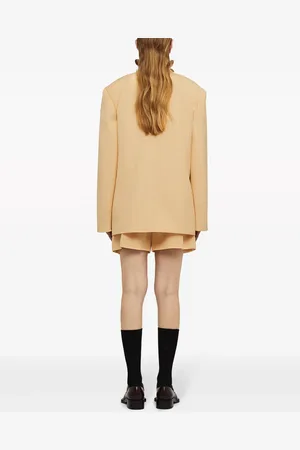 Jil Sander Short en coton à design plissé