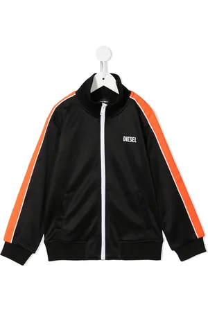 Diesel Veste de sport zippée à logo imprimé