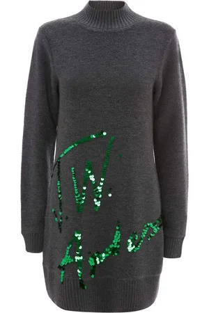 J.W.Anderson Robe courte en maille à logo brodé de sequins