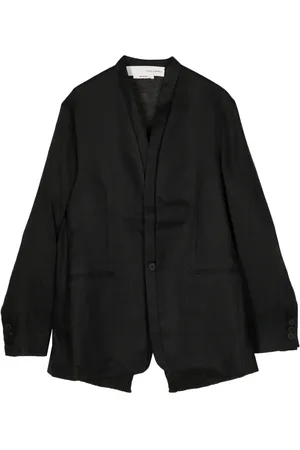 ISABEL BENENATO Blazer en lin à simple boutonnage