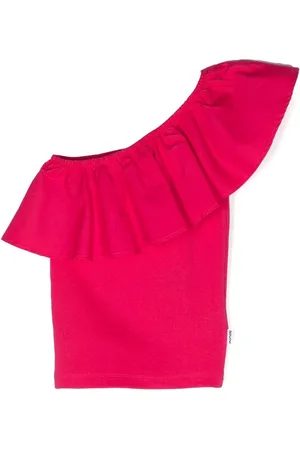 Molo Haut volanté à design asymétrique à une épaule