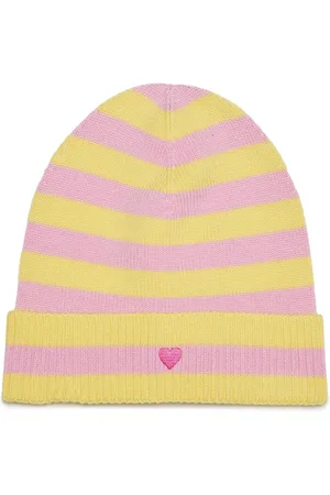MAX&Co. Kids Bonnet en laine à cœurs brodés