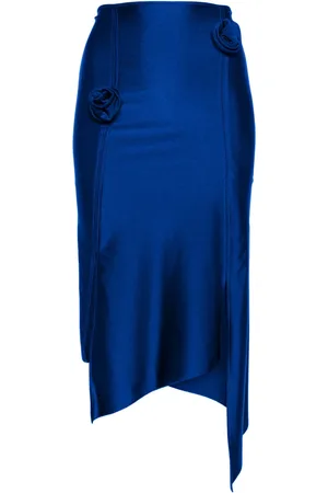 COPERNI Jupe asymétrique à appliques fleurs
