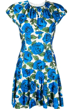 Serafini Robe à fleurs en all over