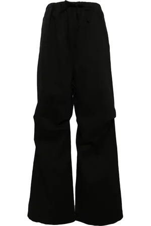 We11 Done Pantalon à logo brodé