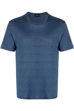 BRIONI T-shirt en lin à manches courtes