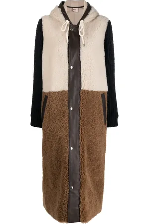 Plan C Manteau long à design patchwork