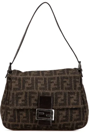 Fendi Sac porté épaule Mamma Baguette en laine (2010-2024)
