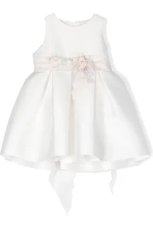 Mimilù Robe trapèze à fleurs appliquées