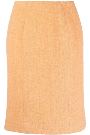 CHANEL Jupe crayon à taille haute (années 1980)