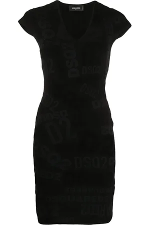 Dsquared2 Robe courte à logo imprimé