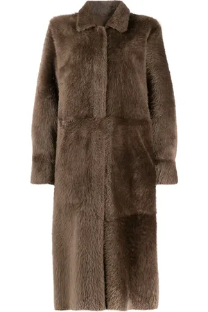 LISKA Manteau mi-long à design réversible