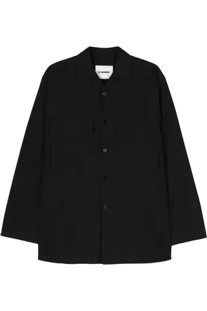 Jil Sander Chemise en coton à patch logo