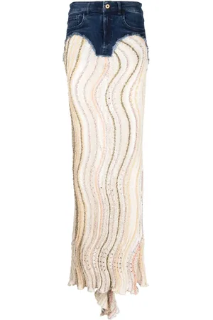 Vitelli Robe longue à empiècements contrastants