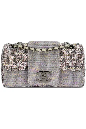 CHANEL Sac porté épaule Jumbo Tweed Classic Flap (2004)