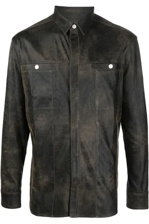 MISBHV Chemise en cuir artificiel