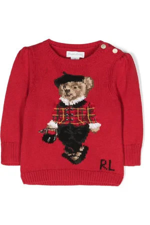 Ralph Lauren Pull en coton à motif Polo Bear