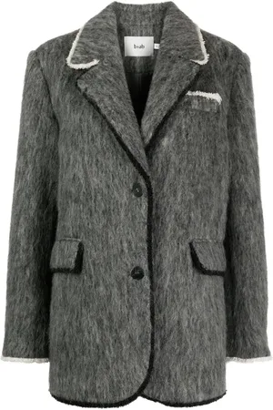 B+AB Blazer boutonné à fini brossé