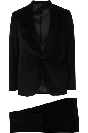 Manuel Ritz Costume en velours à veste à simple boutonnage