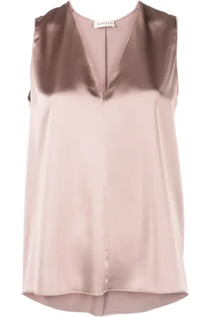 BLANCA Débardeur en satin à col v