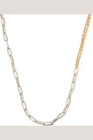 YVONNE LÉON YVONN 18K YG RG WG COLLIER BOUCLE CHAIN