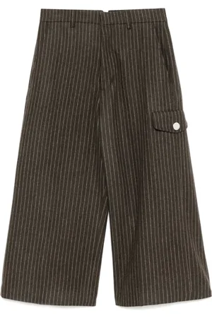 Ami Pantalon court à rayures