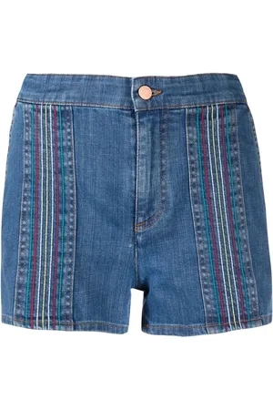 See by Chloé Short en jean à coutures contrastantes