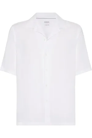 Brunello Cucinelli Chemise à col cubain