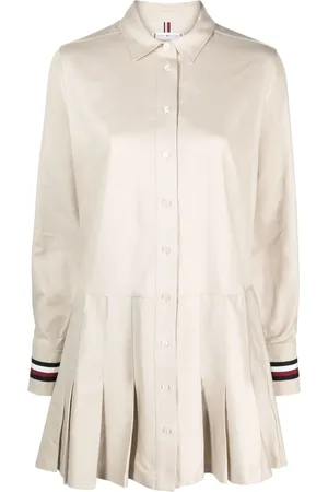 Tommy Hilfiger Robe plissée à plaque logo
